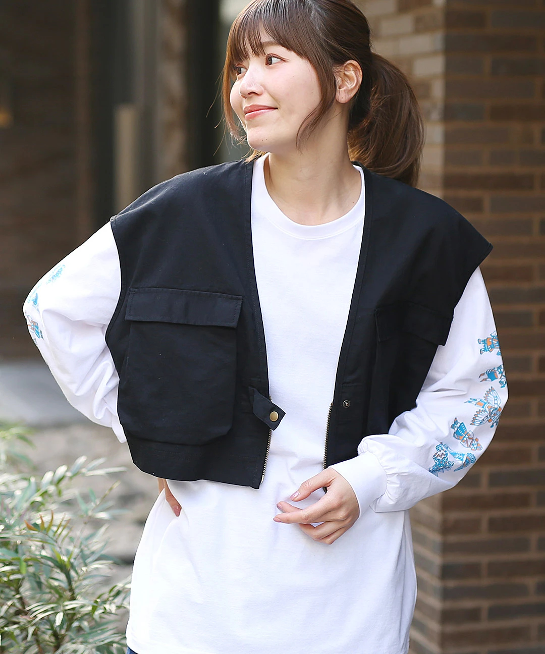 シンプルショートベスト【5月12日(月)15時までの限定価格