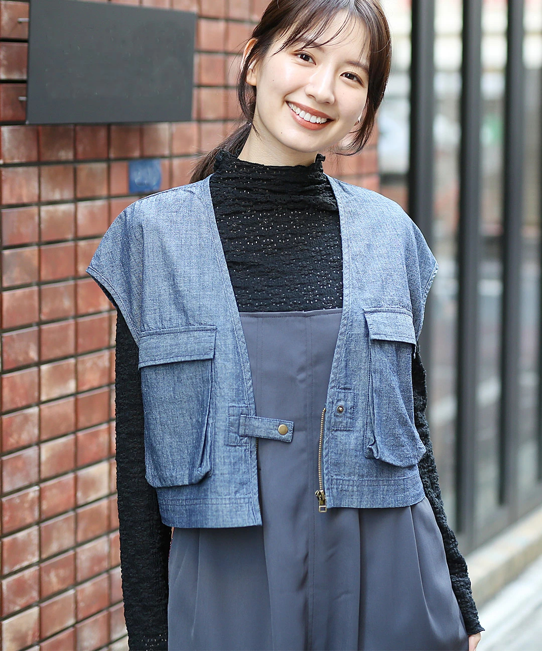 シンプルショートベスト【5月12日(月)15時までの限定価格 シンプルショートベスト【5月12日(月)15時までの限定価格