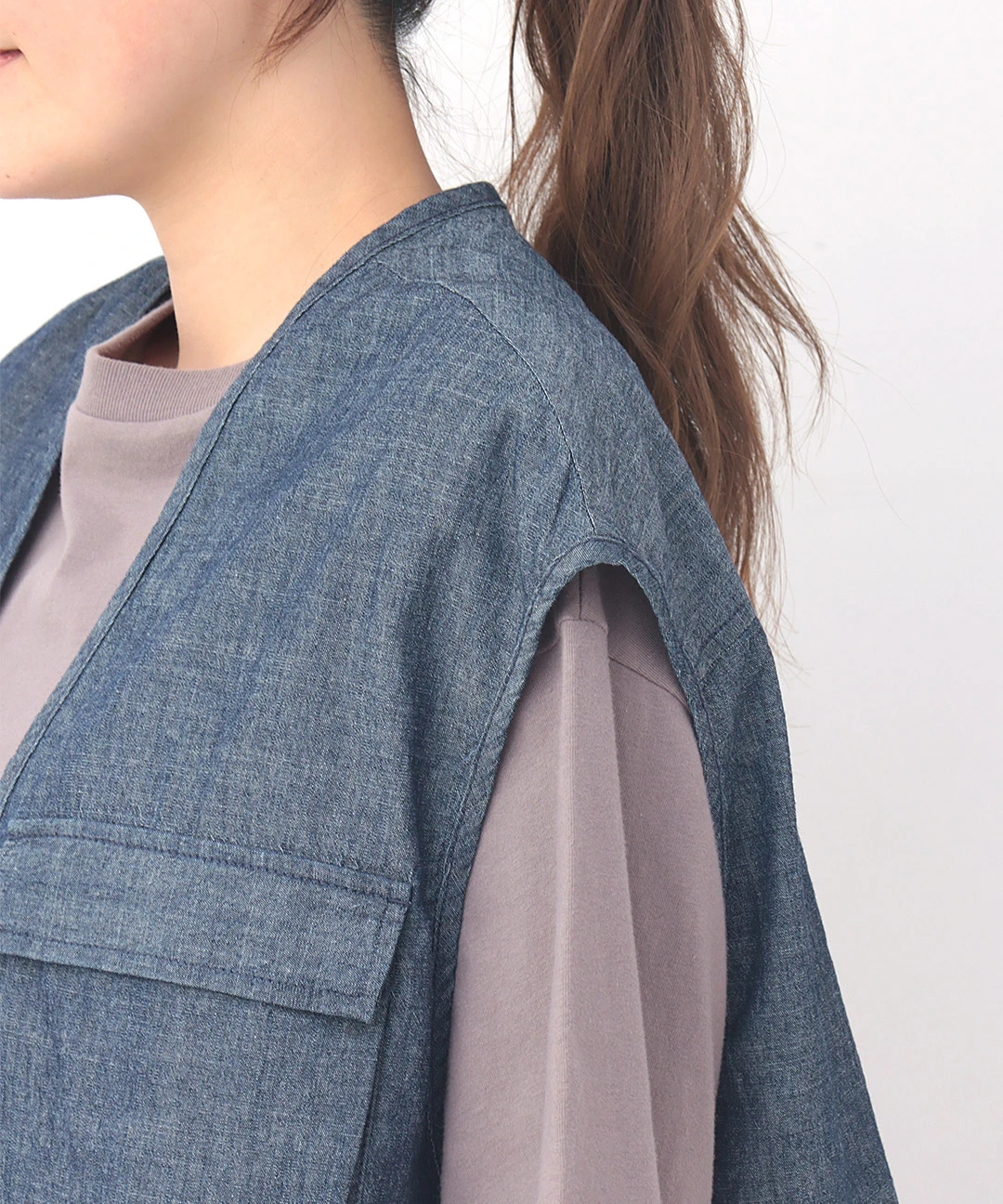シンプルショートベスト【5月12日(月)15時までの限定価格