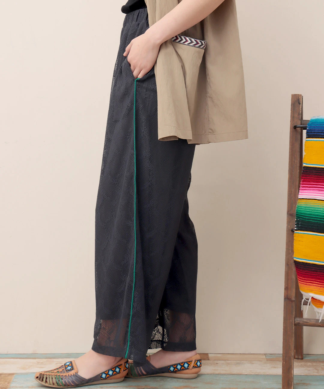 リーフメッシュレースパンツ / パンツ | エスニックファッション