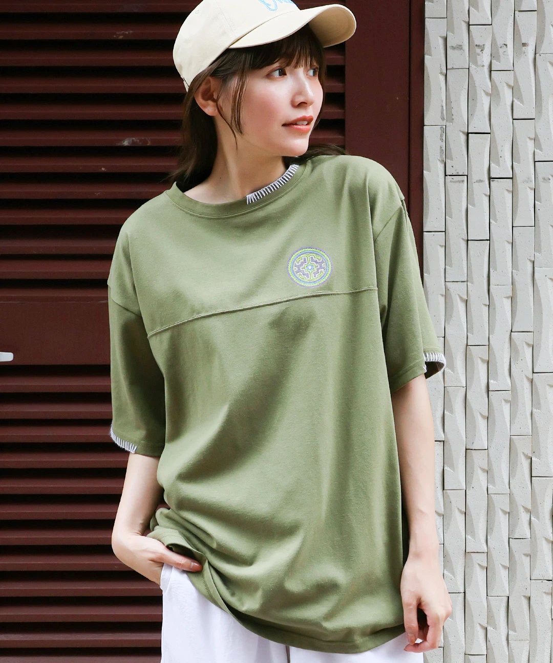 ブランケットステッチシピーボTシャツ