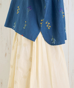チチカカ |PORINA フルール刺繍綿麻ブラウス【WEB限定】