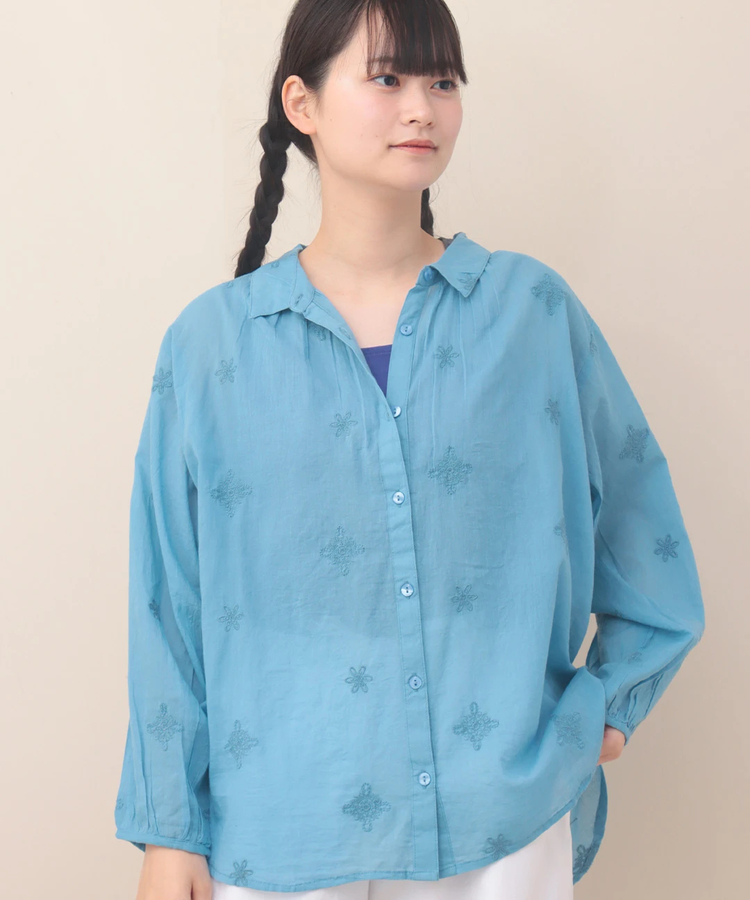 チチカカ |PORINA クリスタル刺繍コットンシャツ【WEB限定】