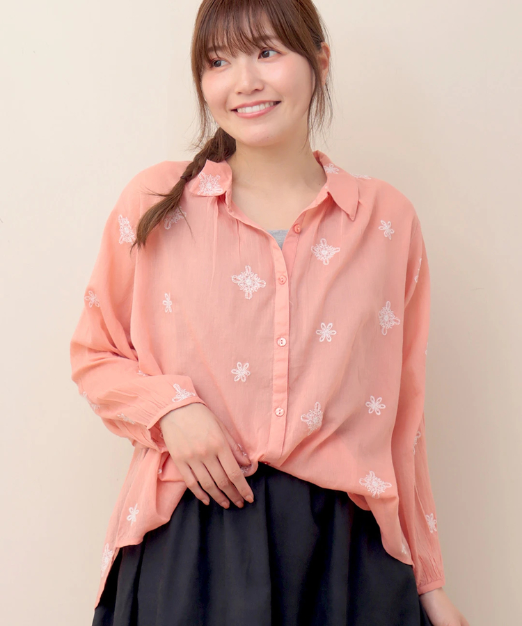 チチカカ |PORINA クリスタル刺繍コットンシャツ【WEB限定】