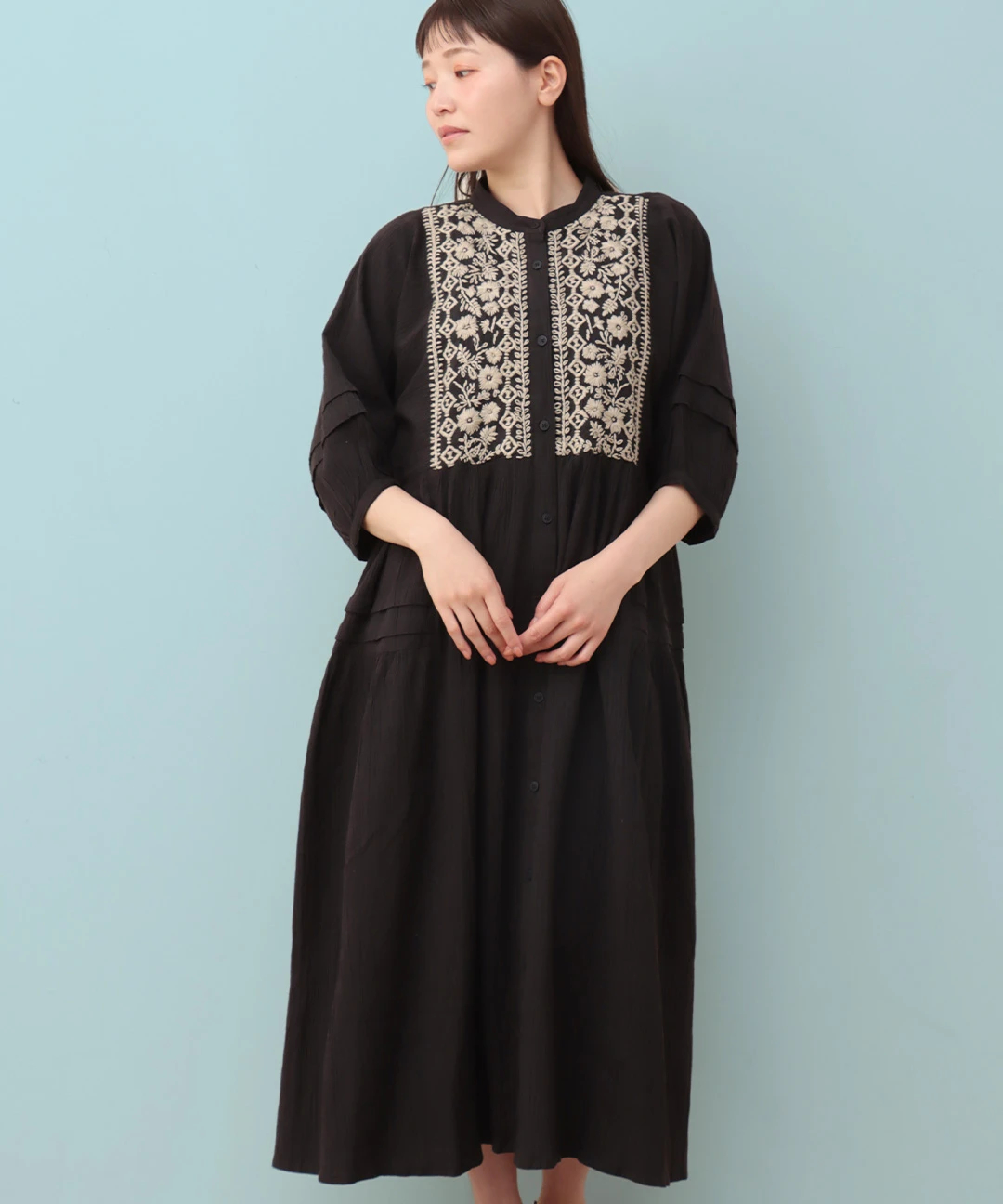 Rico フロールハンド刺繍楊柳ワンピース / ワンピース | エスニック