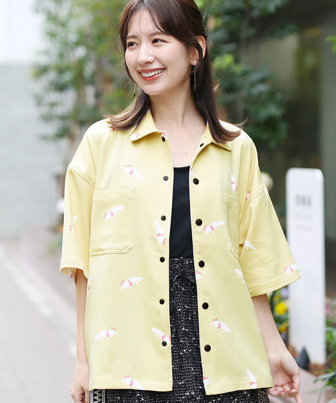 1着のみ ゴースローキャラバン ウーパールーパー総柄プリント半袖スナップシャツM 楽天市場】go slow caravan S/S PRINT SHIRT 