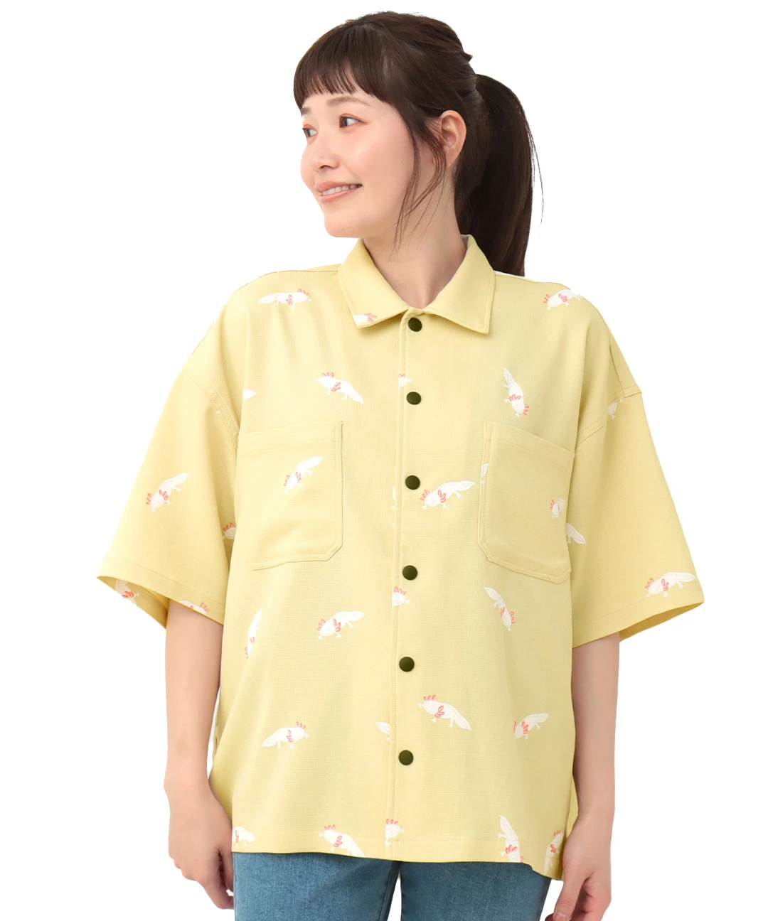 1着のみ ゴースローキャラバン ウーパールーパー総柄プリント半袖スナップシャツM 楽天市場】go slow caravan S/S PRINT SHIRT 
