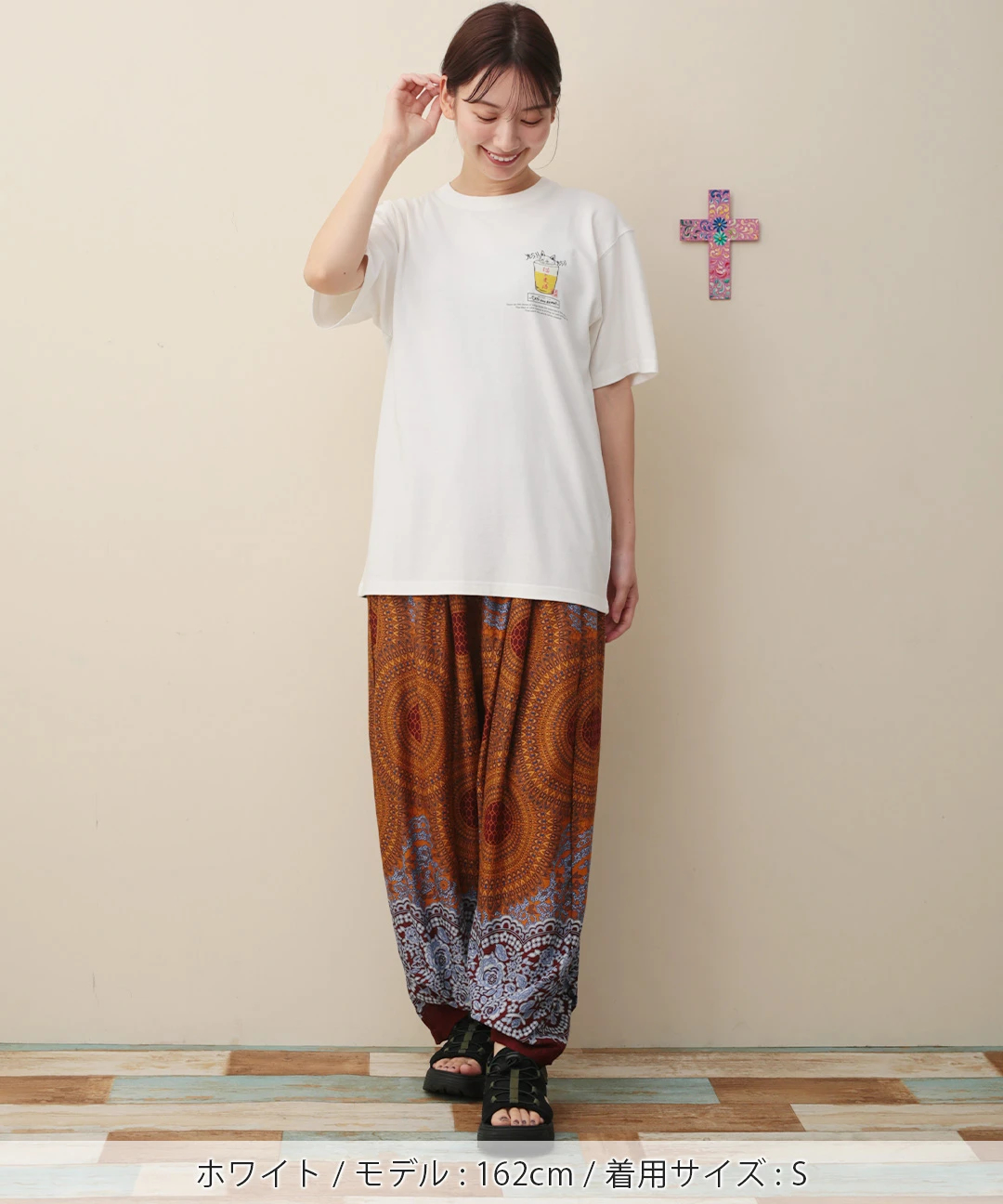 go slow caravan 猫と麦酒Tシャツ 麦酒風呂【WEB限定】 / Tシャツ