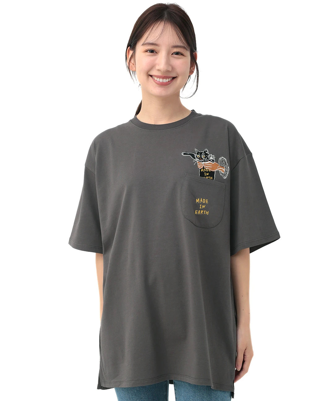 go slow caravan ワンポイント刺繍半袖シャツ【WEB限定】 go slow caravan ワンポイント刺繍半袖シャツ【WEB限定