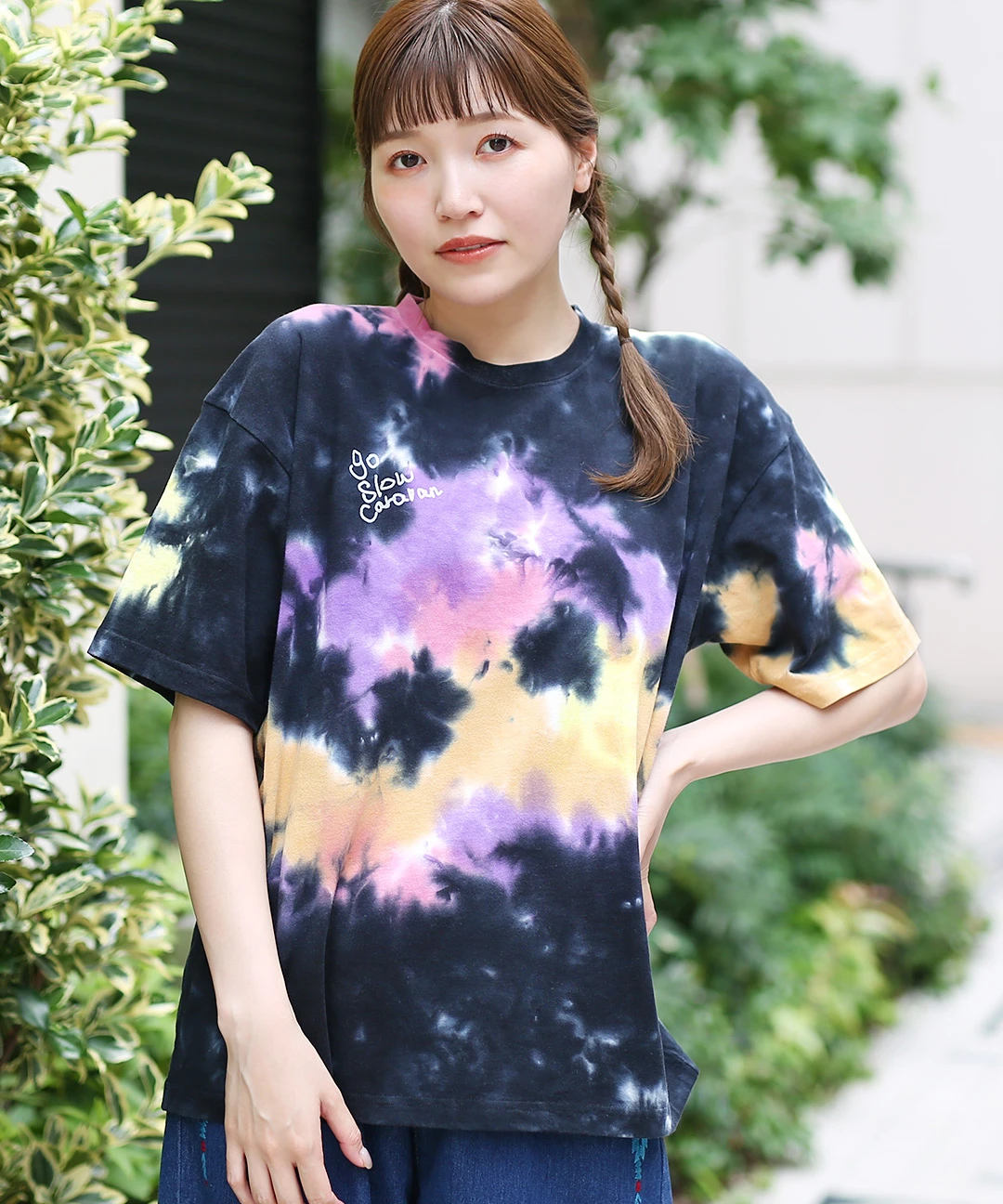 tシャツ go slow caravan 万物タイダイTシャツ「WEB限定」「ユニセックス」 レディース メンズ go slow caravan 万物タイダイTシャツ【WEB限定】 / Tシャツ