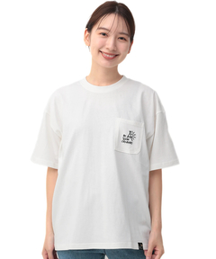 チチカカ |go slow caravan USAコットンモチーフバックプリントTシャツ【WEB限定】