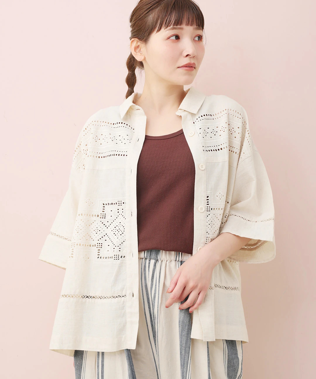 チチカカ（titicaca）/Rico カットワークエンブロイダリーシャツ Rico カットワークエンブロイダリーシャツ / シャツ・ブラウス