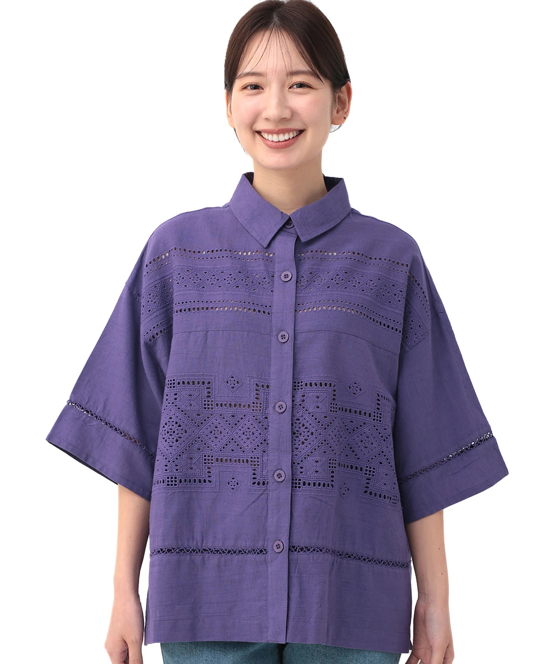 Rico カットワークエンブロイダリーシャツ / シャツ・ブラウス