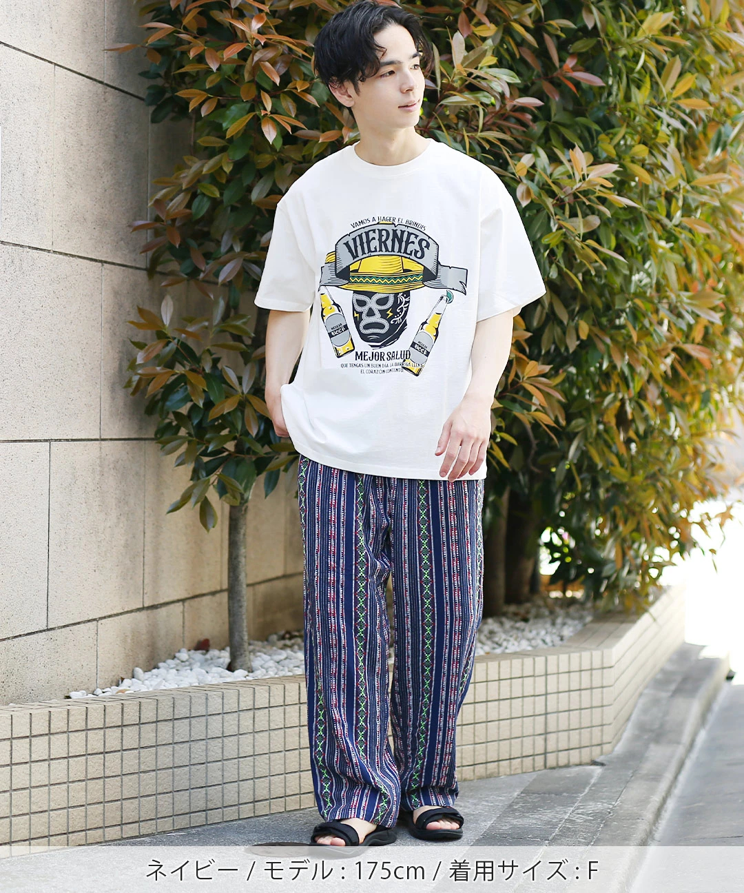 【ZARA】40！ストライプ柄リラックスフィットパンツ● ZARA ストライプ柄リラックスフィットパンツ 40