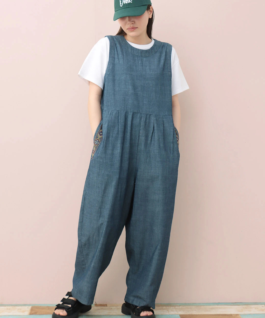 Rico 刺繍デニムサロペットパンツ / サロペット・オーバーオール | エスニックファッション＆雑貨のチチカカ公式通販サイト