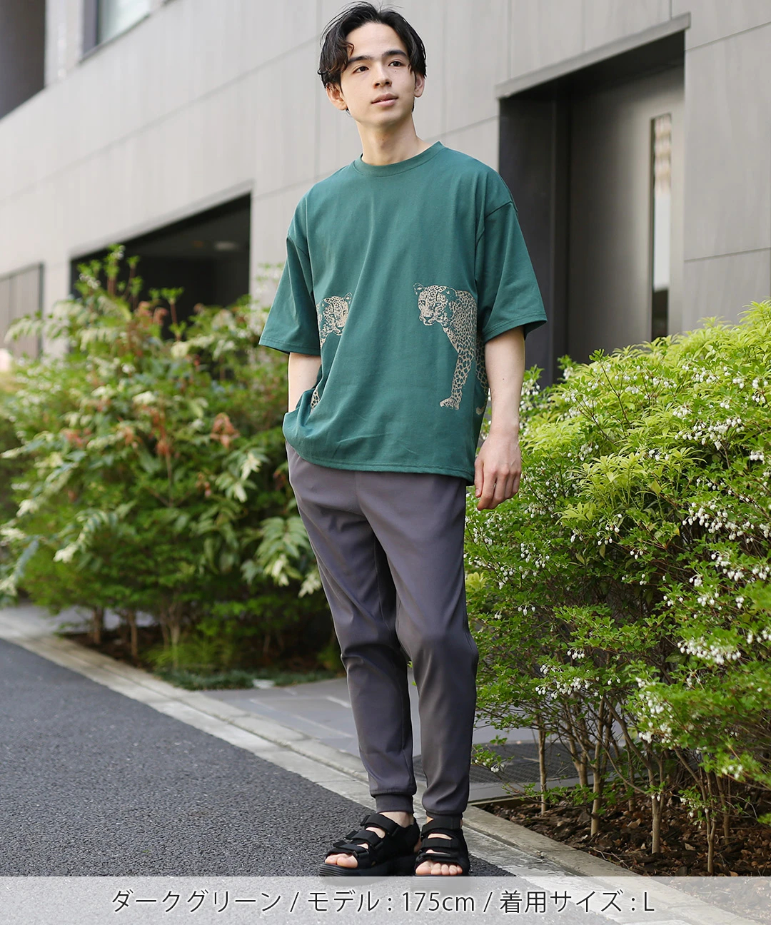 天竺アニマルサイドプリントTシャツ / Tシャツ・カットソー