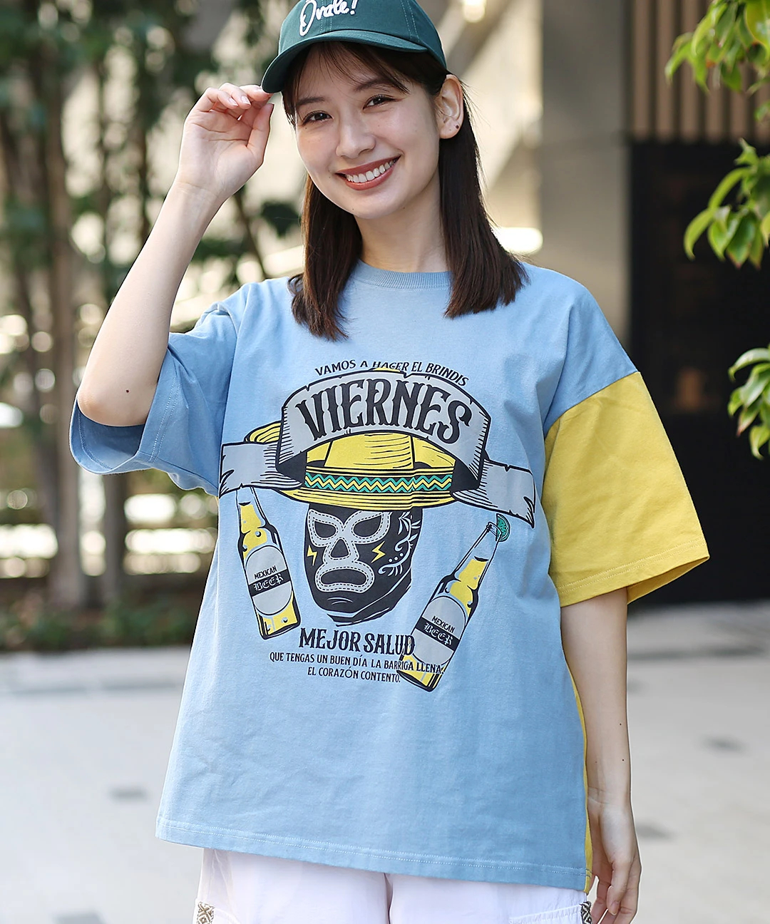 USAコットンお酒ルチャプリントTシャツ / Tシャツ・カットソー