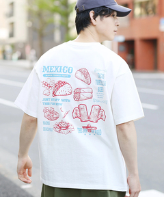 チチカカ |USAコットンメキシコフードプリントTシャツ