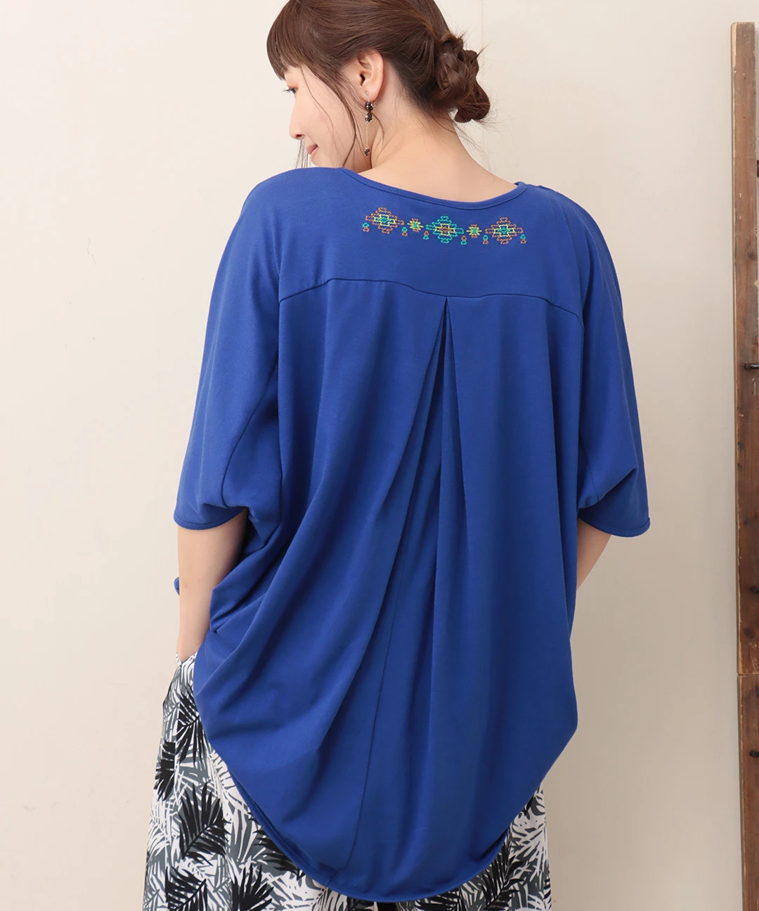 クロスミックス刺繍ドルマンチュニック / チュニック