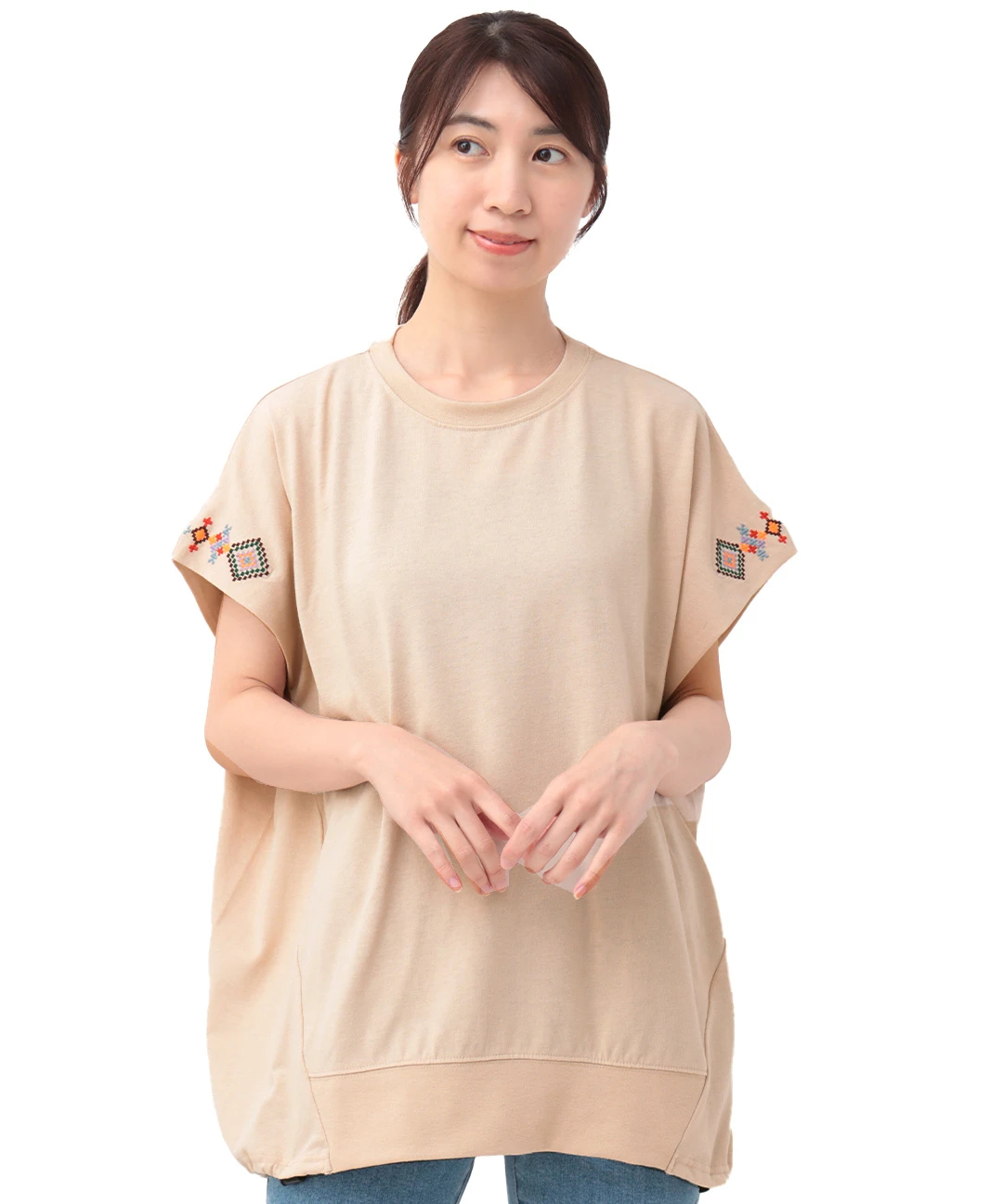 刺繍デザインプルオーバー / Tシャツ・カットソー | エスニック