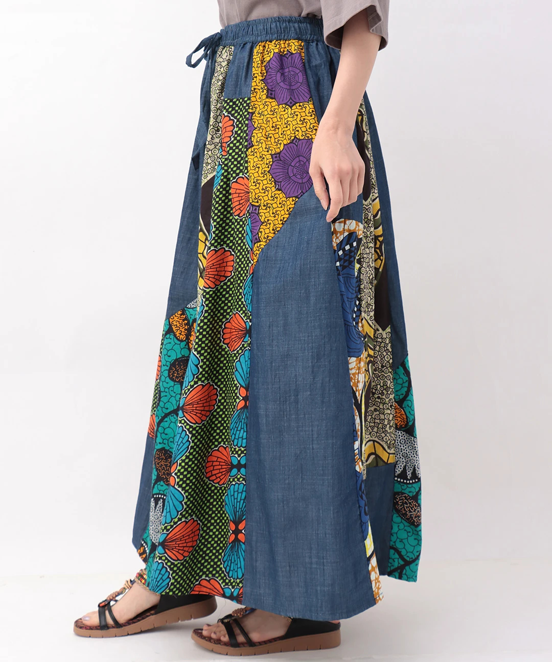 Shanti Shanti アフリカンデニムスカート / スカート | エスニック