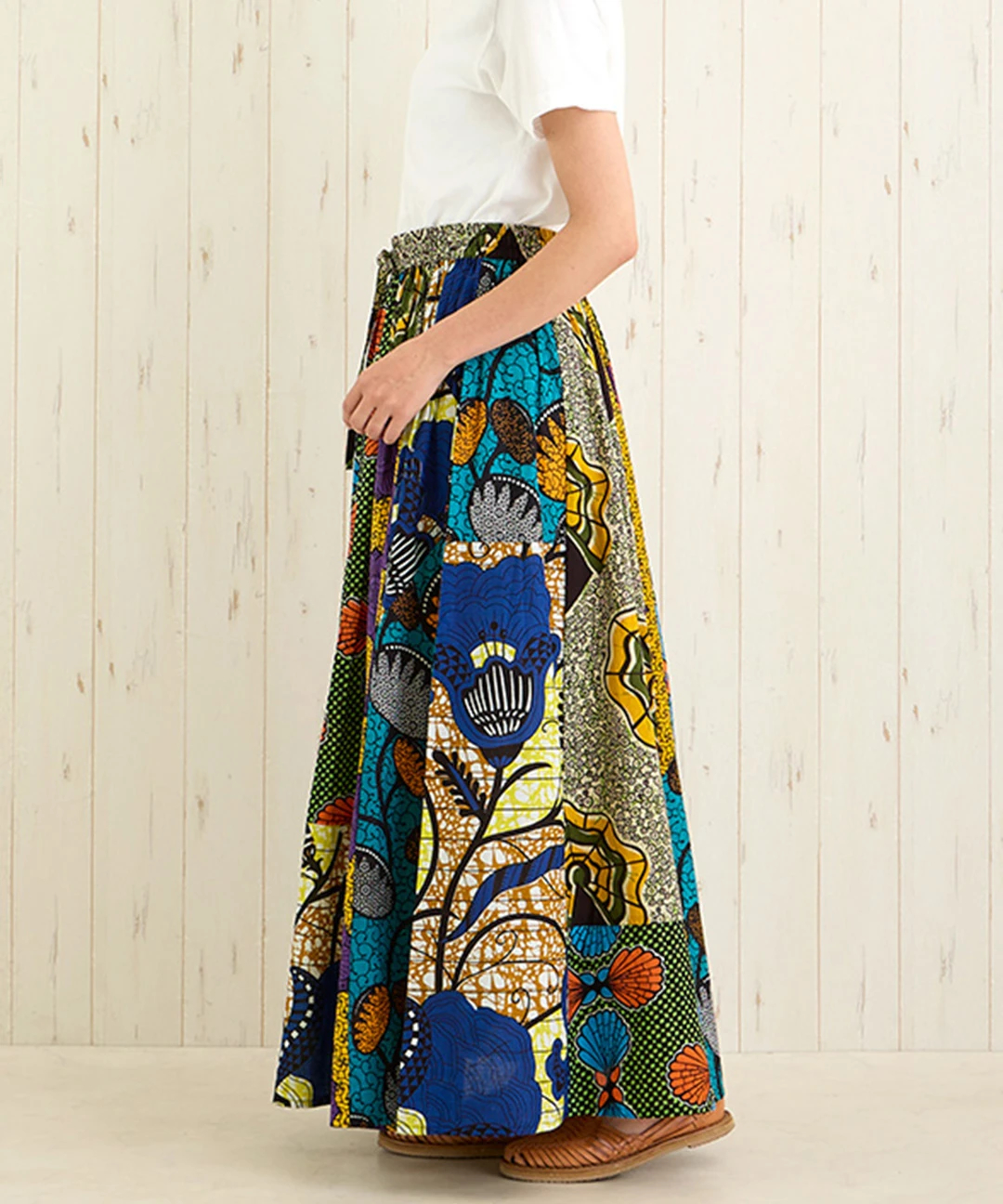 Shanti Shanti アフリカンプレーンスカート【WEB限定