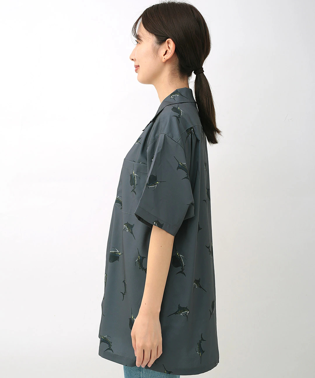 OAMC 22ss 半袖レーヨンシャツ 総柄刺繍 OAMC 22ss 半袖レーヨンシャツ