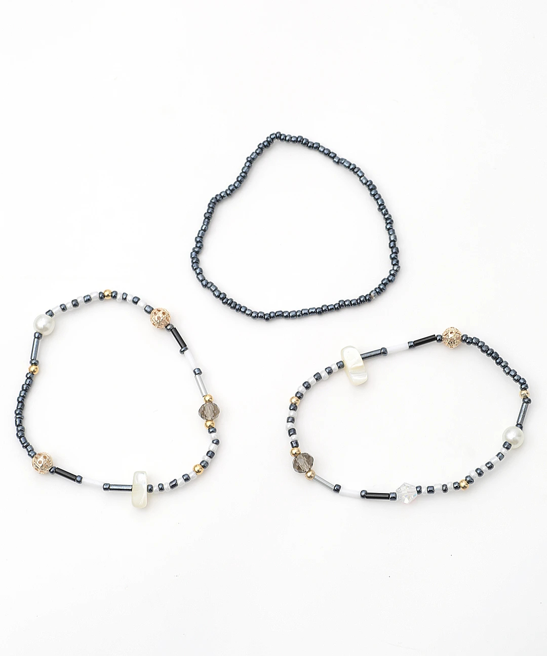 ★Hobbs London★アントネッラ ブレスレット ビーズブレスレット ミックスビーズブレスレット 3本セット / ブレスレット