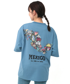 チチカカ |メキシコマップバックプリントTシャツ