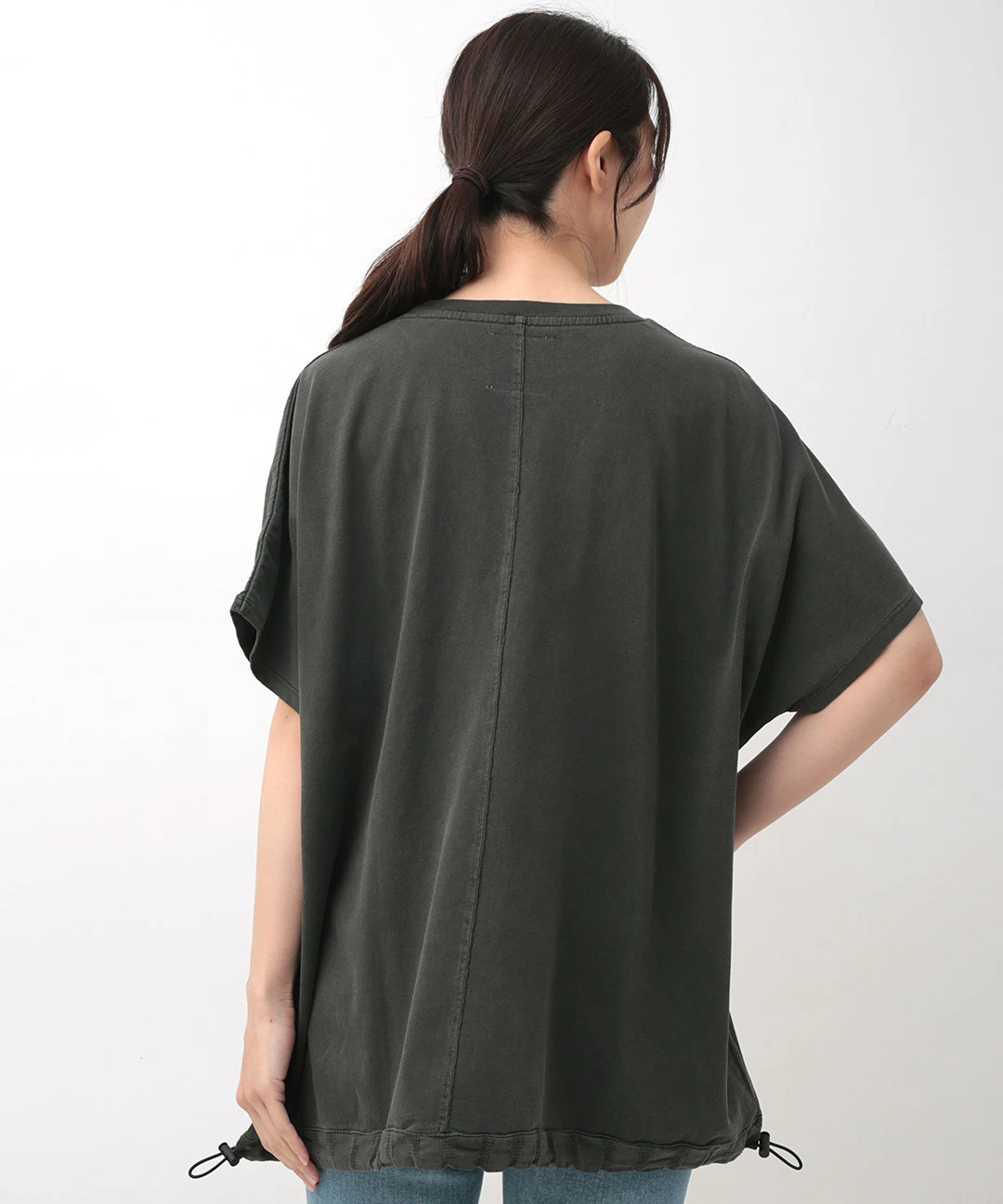 裾ドロストドルマンTシャツ(大きいサイズ) / Tシャツ