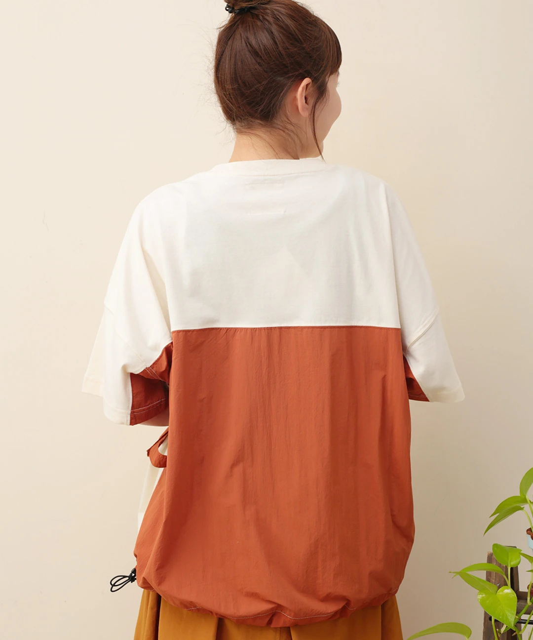 配色BIGポケットTシャツ(大きいサイズ) / Tシャツ・カットソー