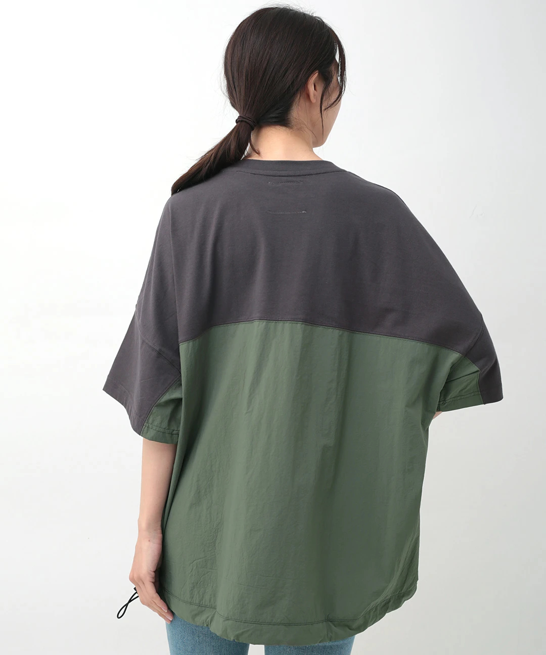 配色BIGポケットTシャツ(大きいサイズ) / Tシャツ・カットソー