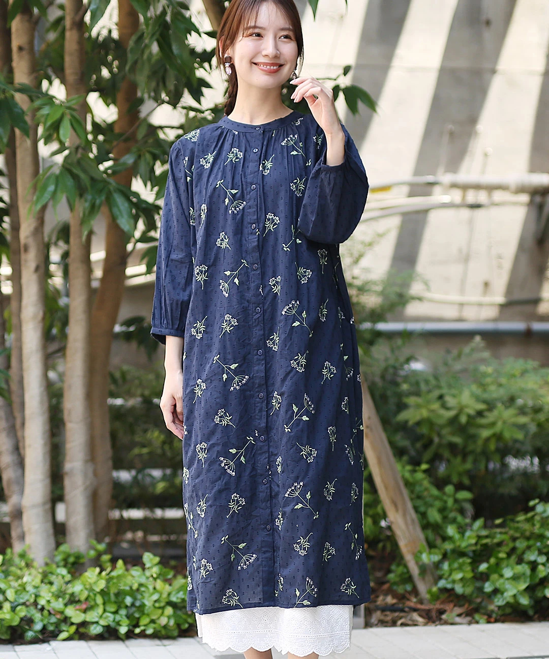 ワンピース a. PORINA ブルーム刺繍ワンピース【WEB限定】 / ワンピース