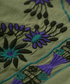 チチカカ |ジオメトリックフラワー刺繍ワンピース