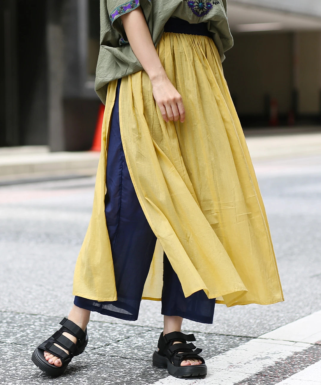 アンティカパンツ、スカートおまとめで。チャエマです。 antiqua カフェパンツ パンツ レディース ボトムス 綿100 ロング