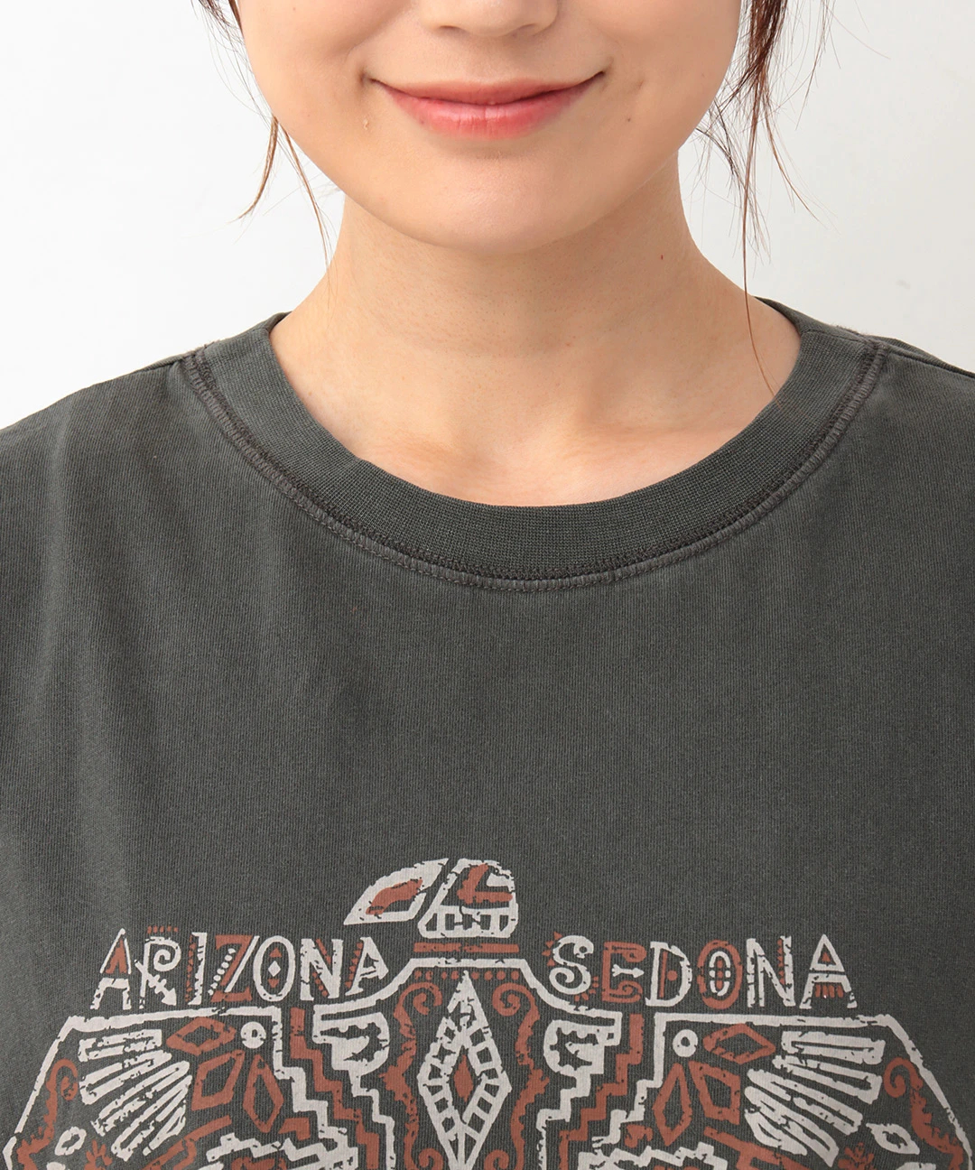 プリントメッシュスリーブTシャツ プリントメッシュスリーブTシャツ / Tシャツ・カットソー
