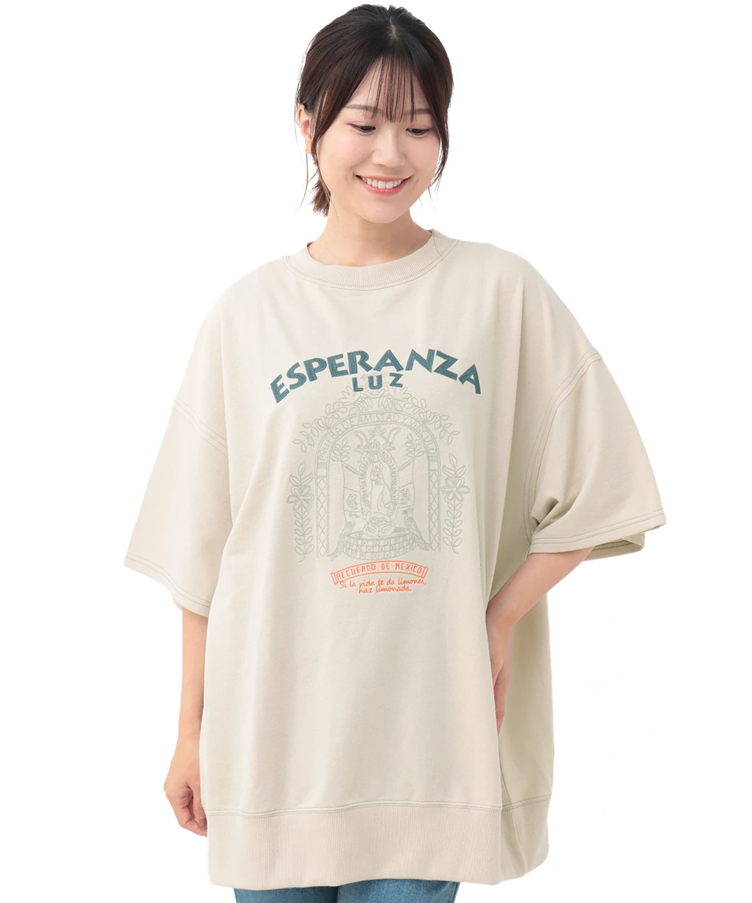 メヒコアート刺繍ミニ裏毛プルオーバー / Tシャツ・カットソー