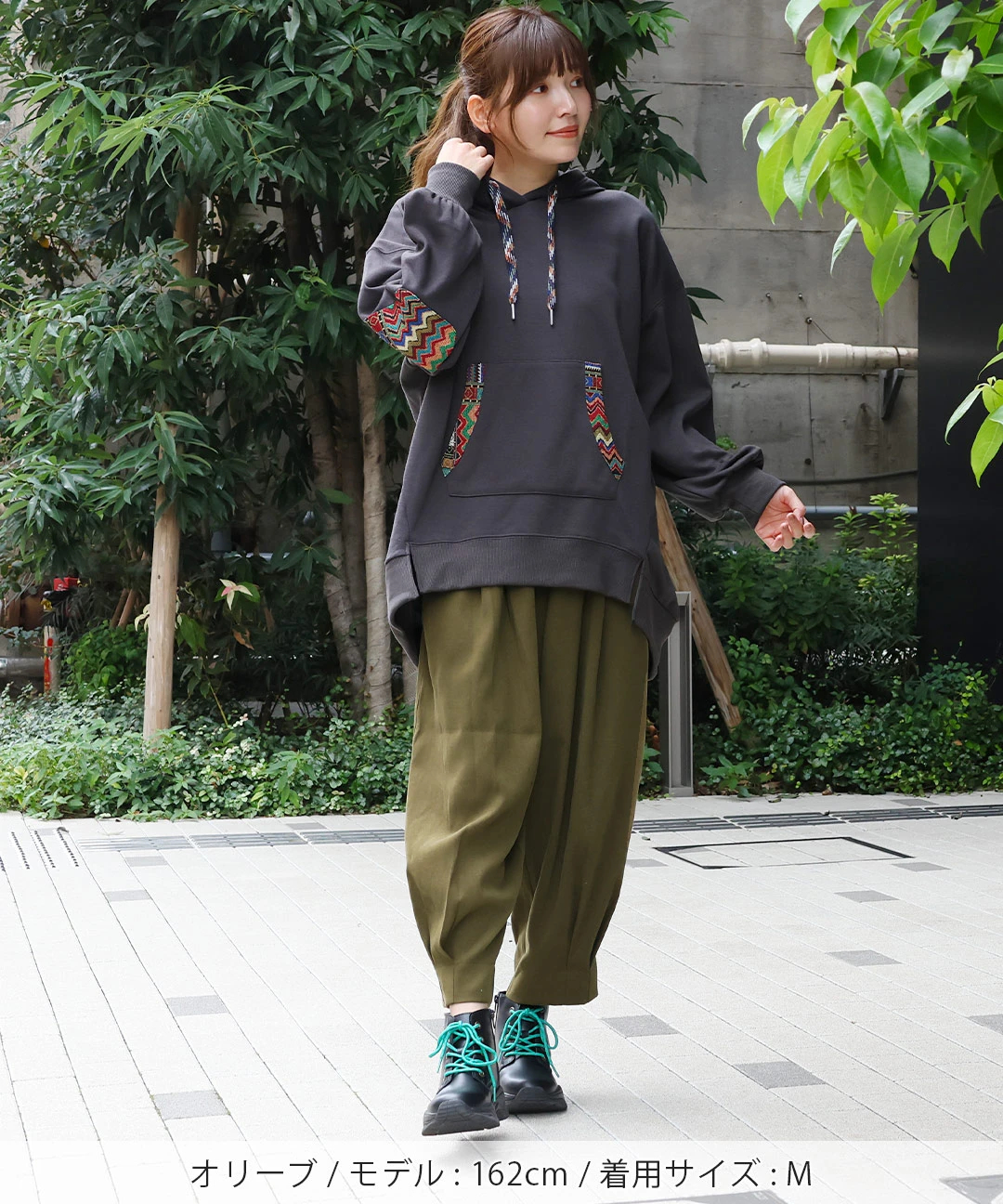 Uaca クリアツイルタックパンツENCHAINEMENT MIGNON