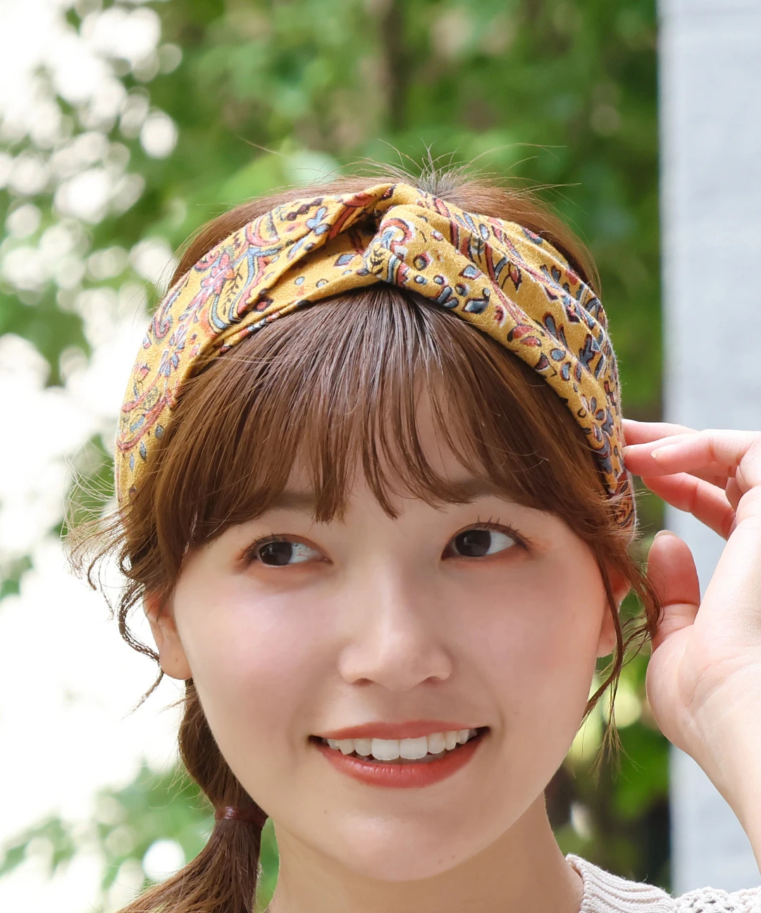 GUCCI フラワープリント ヘアバンド エコフレンドリーダイ ブロックプリントヘアバンド / ヘアバンド