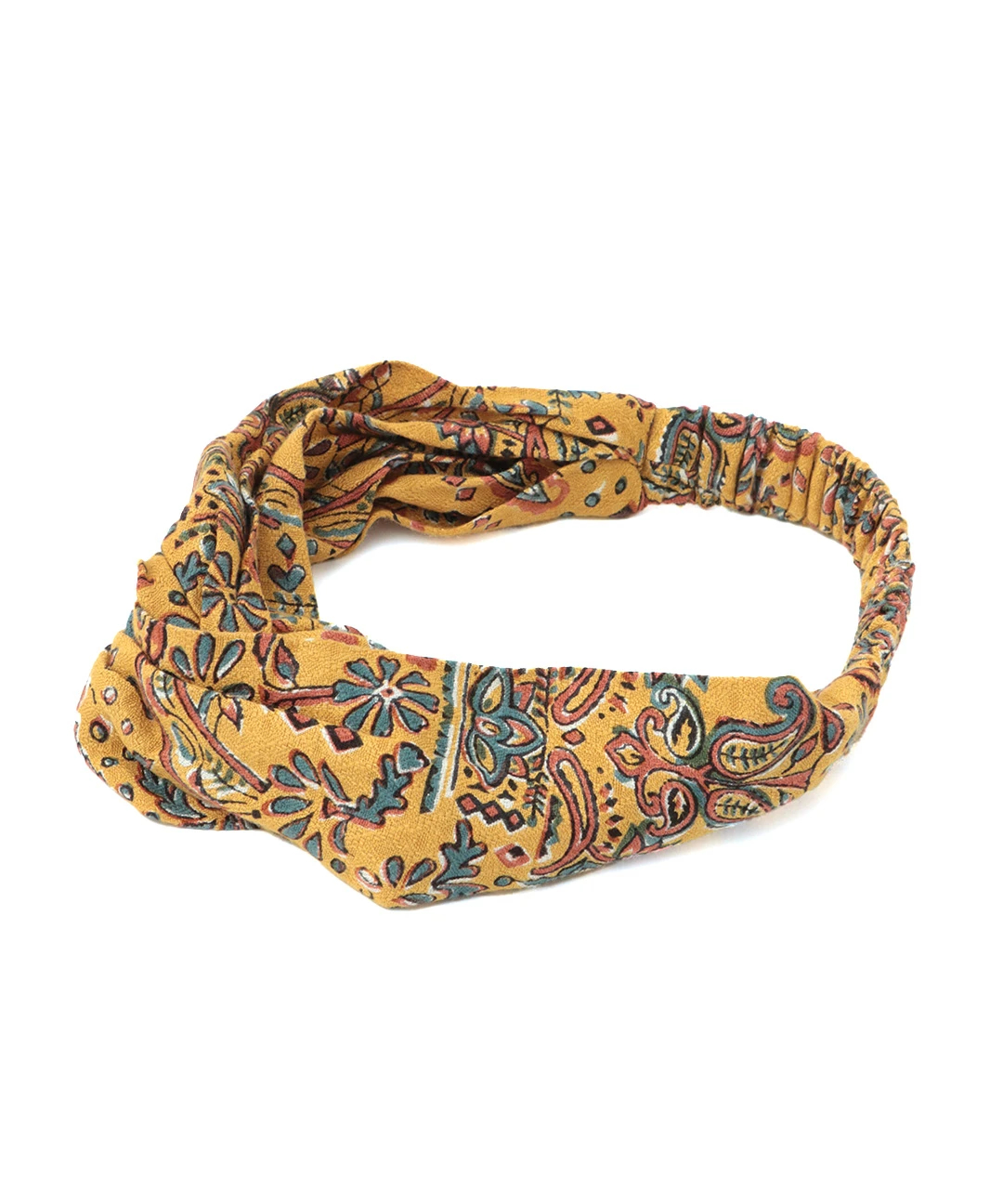 エコフレンドリーダイ ブロックプリントヘアバンド / ヘアバンド