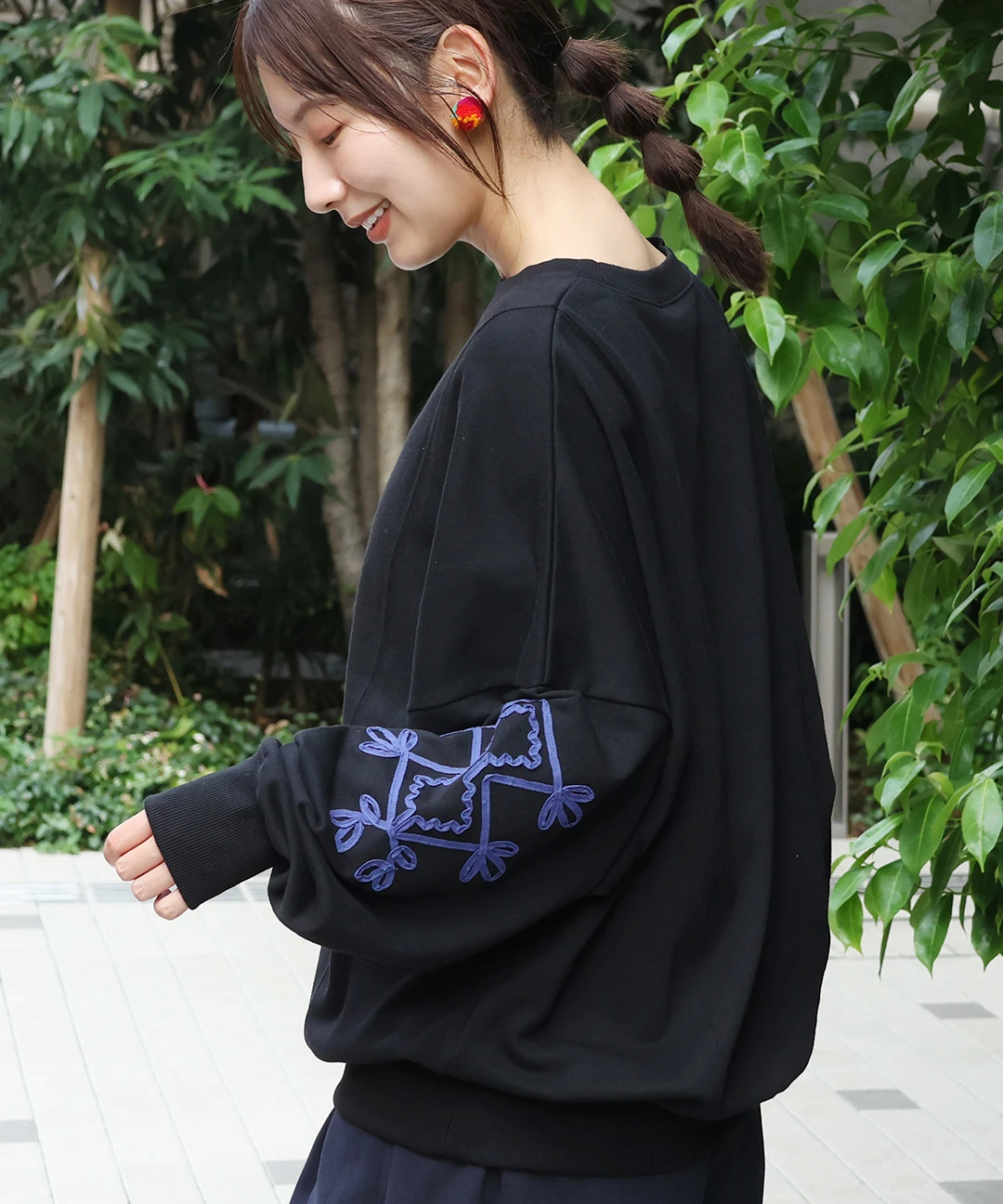 キカテープ刺繍スウェットプルオーバー / スウェット・パーカー