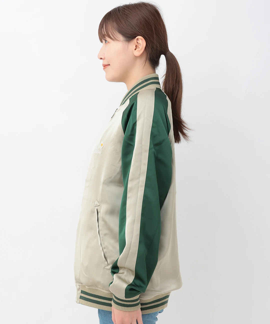 go slow caravan サテンリバーシブルスーベニアジャケット【WEB