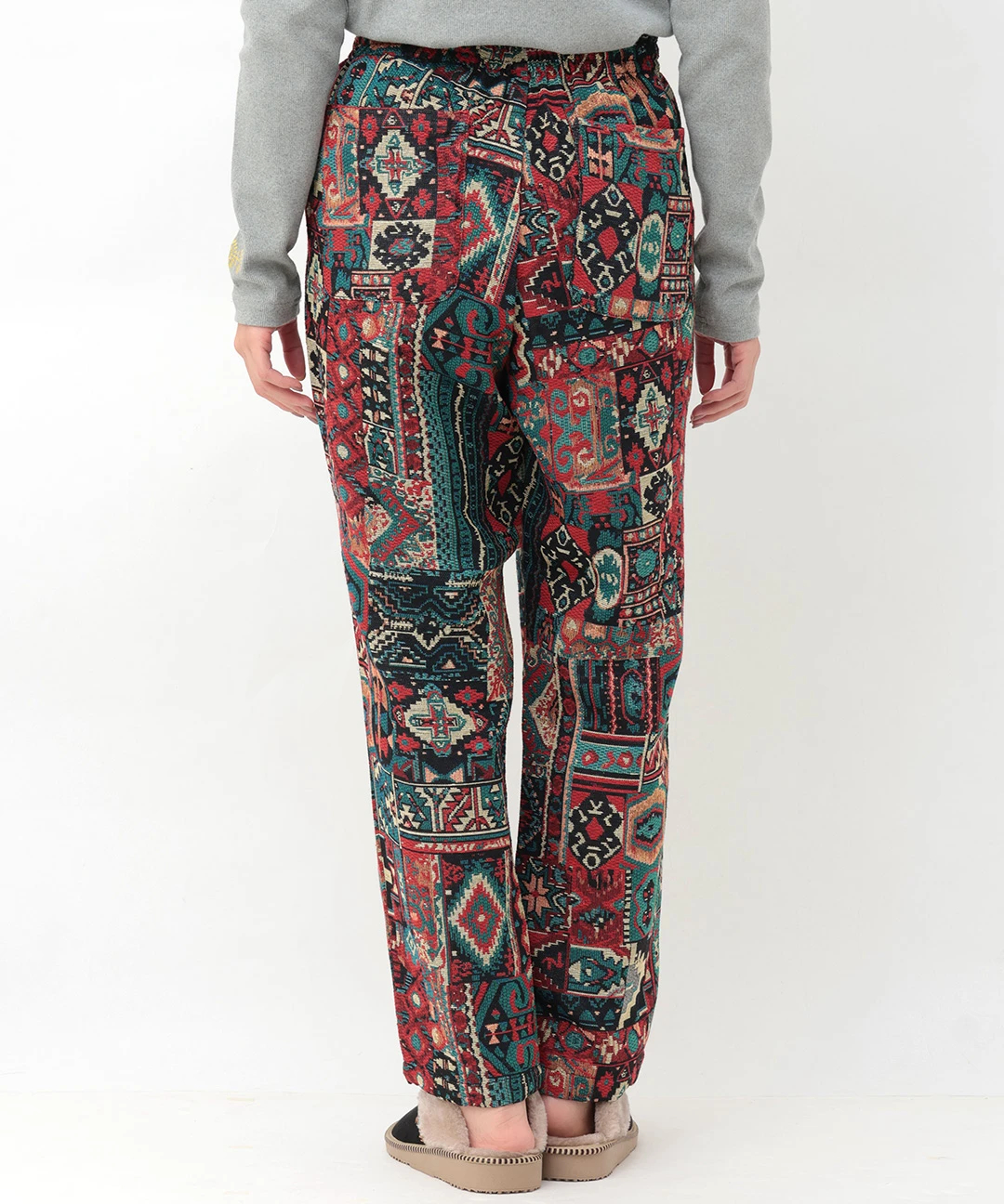 go slow caravan ゴブラン織り総柄イージーパンツ【WEB限定】 / パンツ