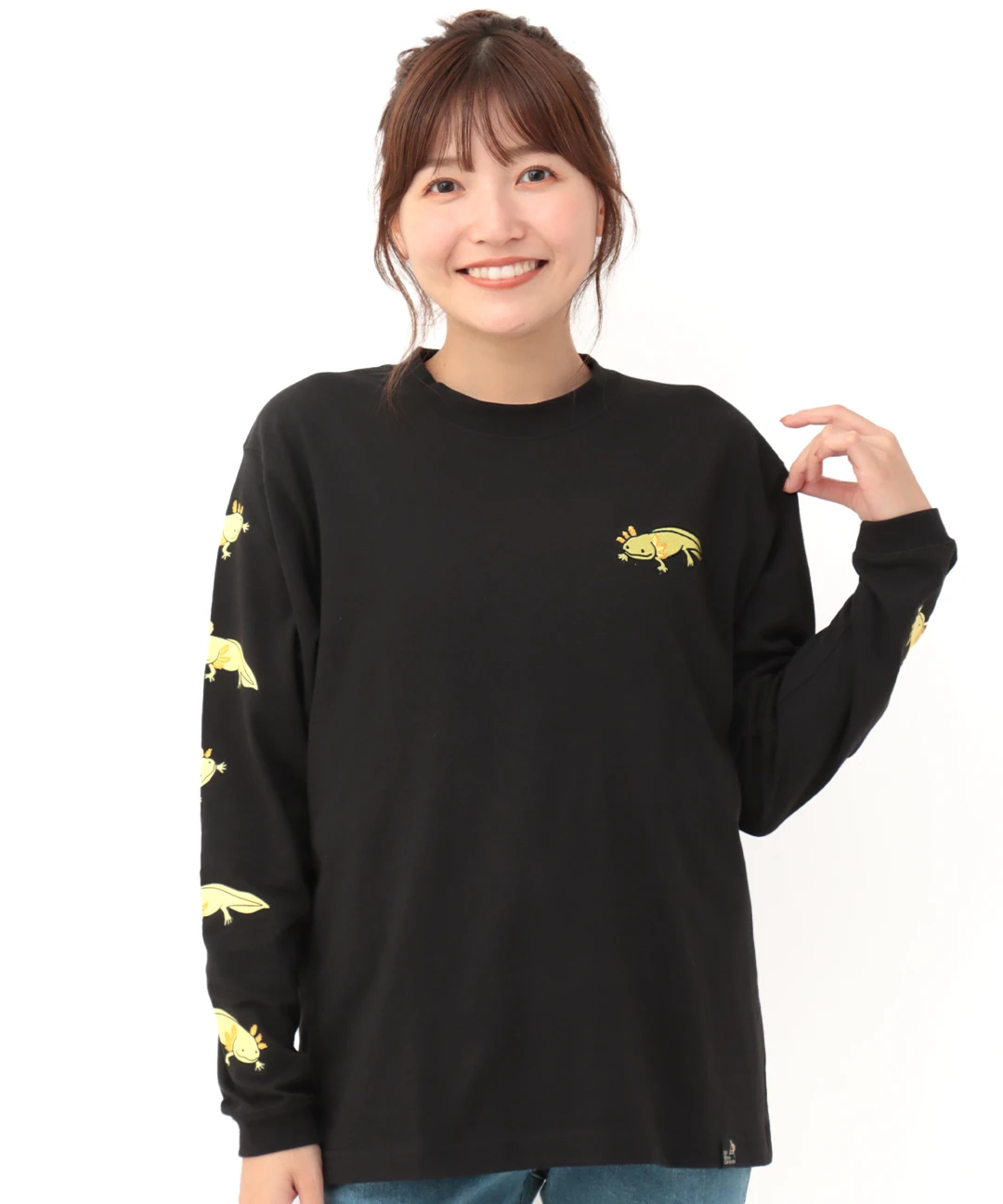 go slow caravan USAコットンウーパールーパーロングTシャツ【WEB限定】 go slow caravan USAコットンウーパールーパーロングTシャツ