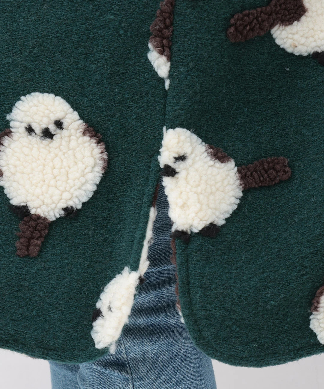 go slow caravan ジャカードボアステンカラーコンチョコート【WEB限定