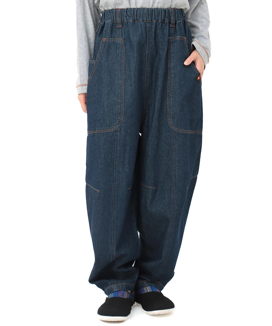 デニム切替テーパードパンツ / パンツ | エスニックファッション＆雑貨