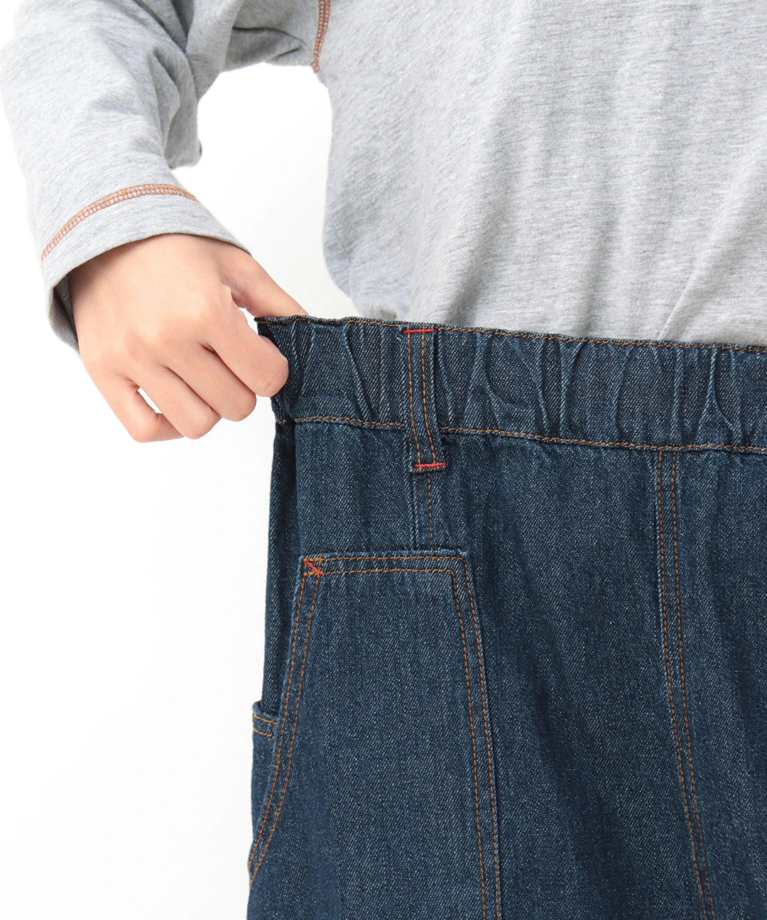 デニム切替テーパードパンツ / パンツ | エスニックファッション＆雑貨