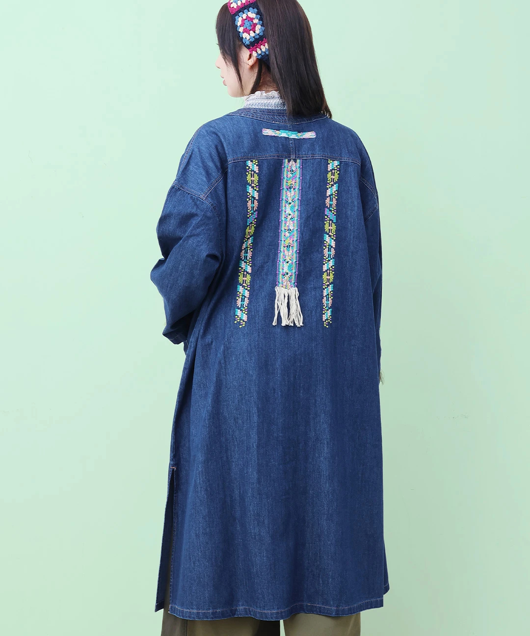 Rico メヒコデニム刺繍ロングジャケット / ジャケット・ブルゾン