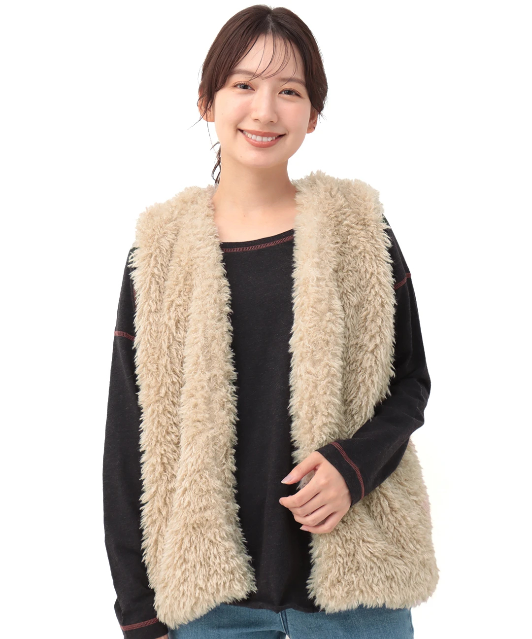 プードルファーベスト / カーディガン・羽織り | エスニック