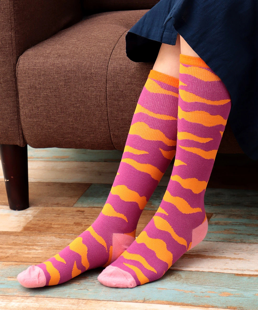 カラフルアニマル着圧ソックス / 靴下・ソックス | エスニック